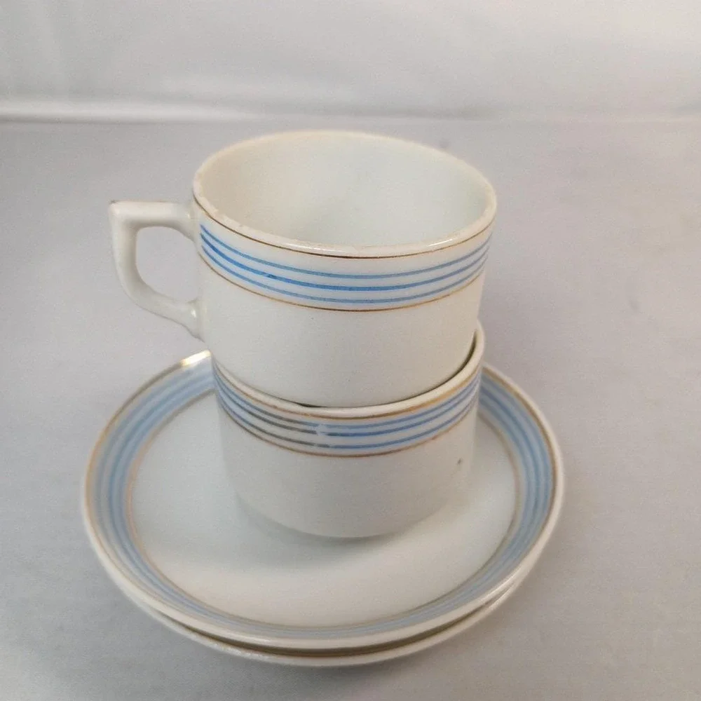 Sets Of 2 Occupied Japan Demitasse Cup and Saucer Tea Expresso Collectibles VTG